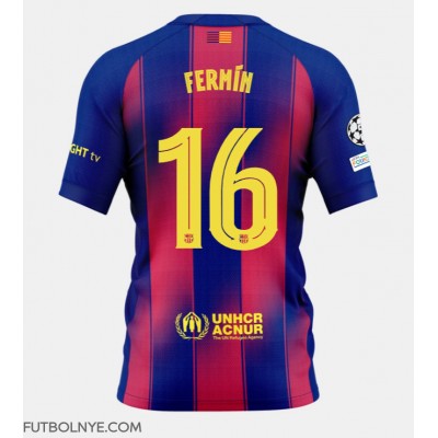Camiseta Barcelona Fermin Lopez #16 Primera Equipación 2025-26 manga corta Camiseta Barcelona Fermin Lopez #16 Primera Equipación 2025-26 manga corta